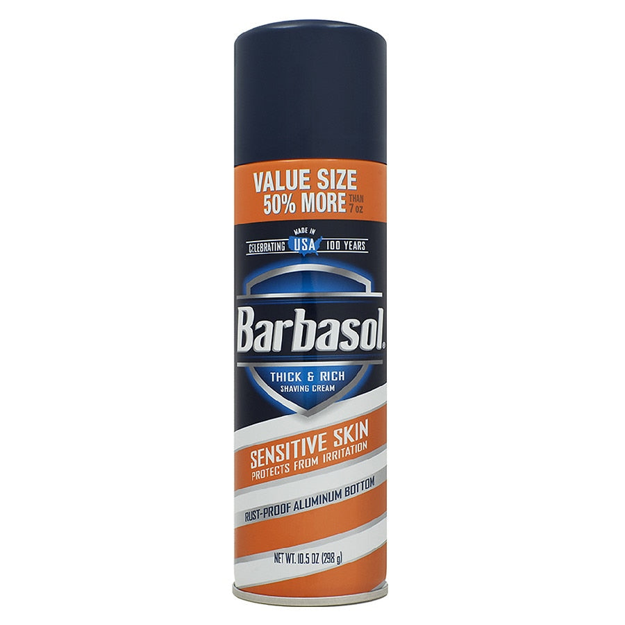 Barbasol Shaving Cream Sensitive Skin 2oz (12in)