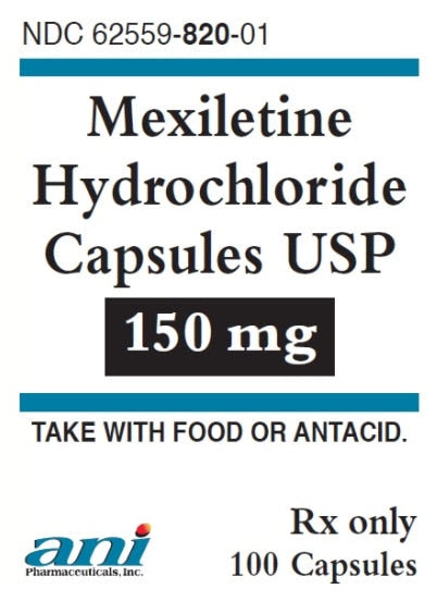 MEXILETINE HCL CP 150MG 100