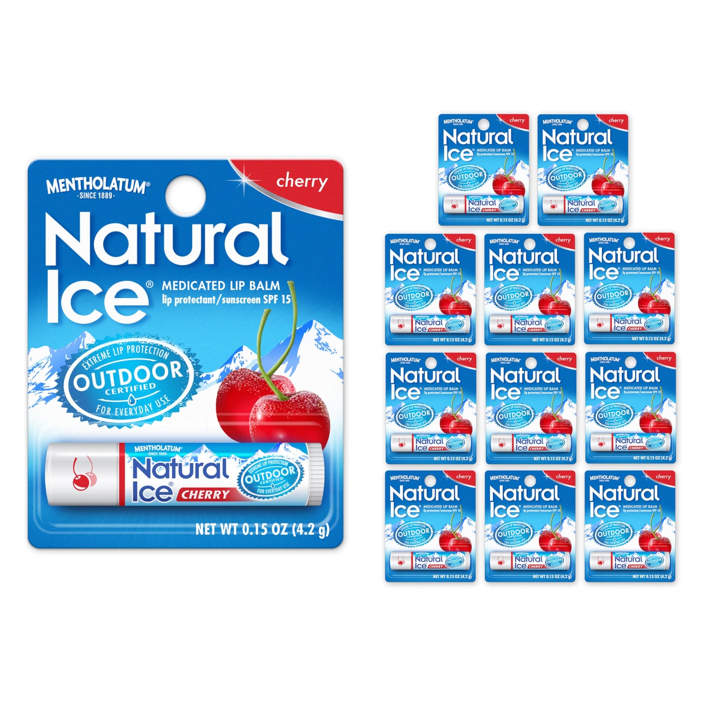 NATURAL ICE LIPBALM ST 12