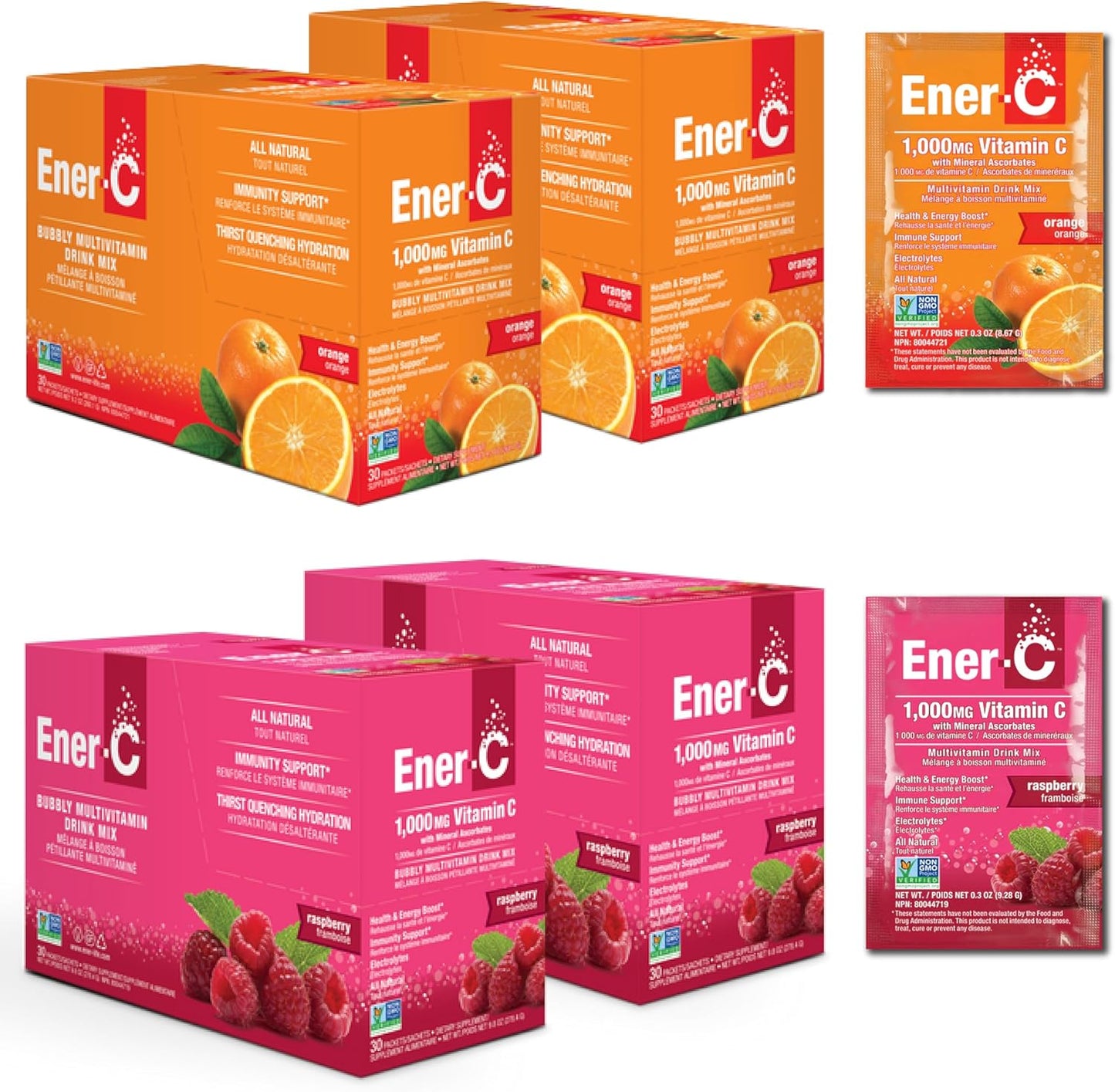 ENER-C ENER-C,RASPBERRY,1000MG
