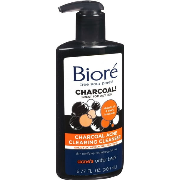 BIORE CHARCOAL ACNE CLEANSER 6.77OZ