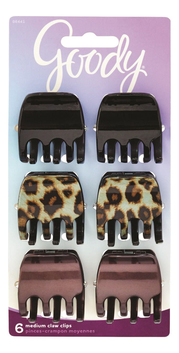 Goody Classics Medium Claw Clip, 4 CT