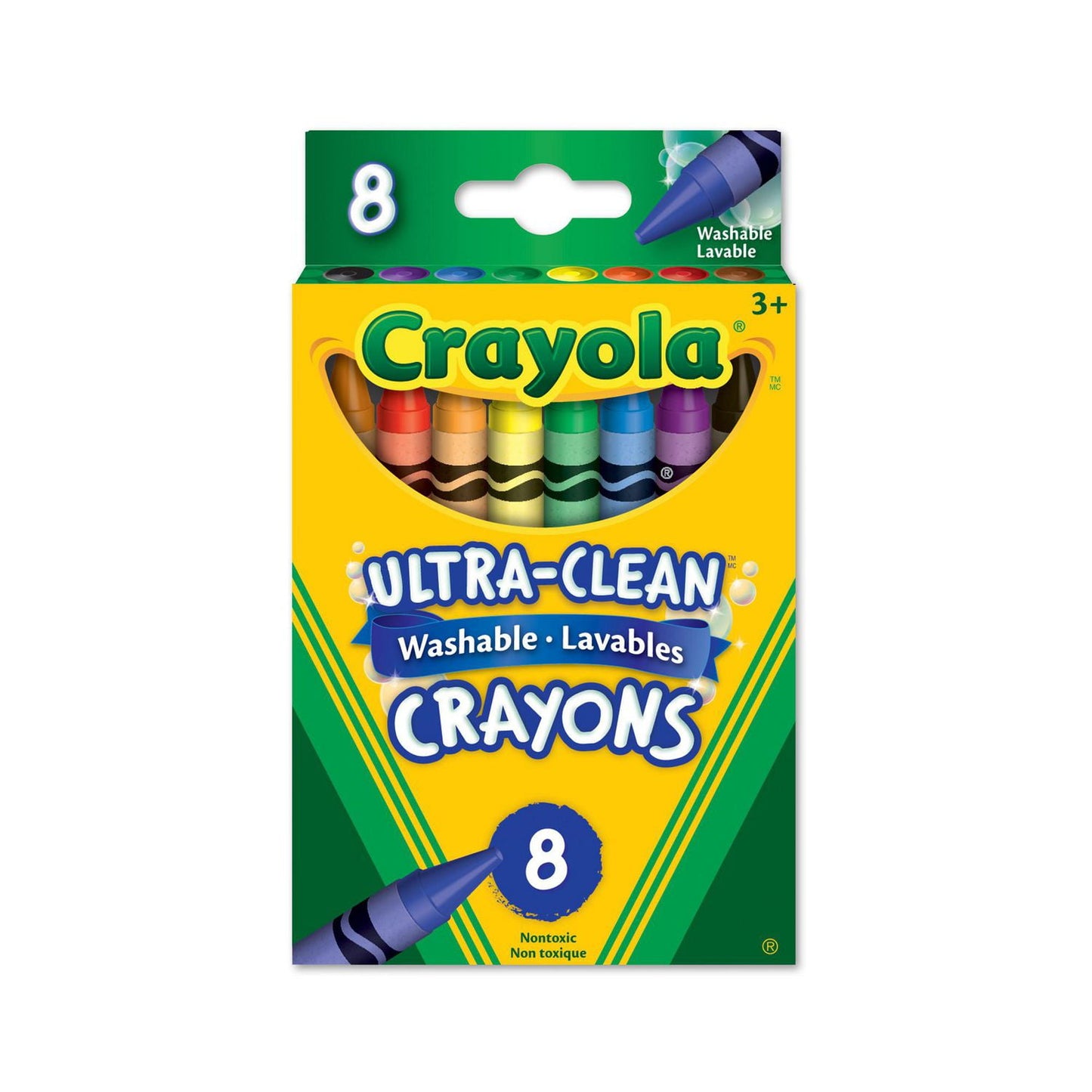 CRAYONS WASHABLE 8 LARGE