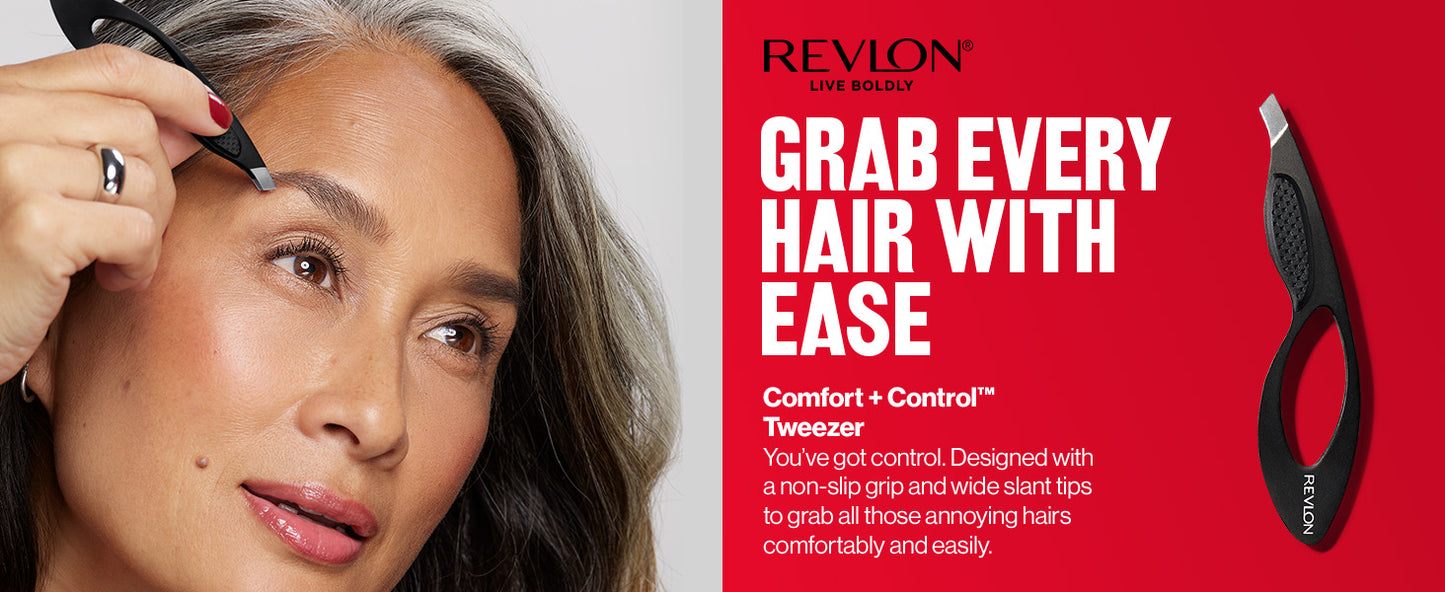 REVLON Comfort + Control Tweezer - Black