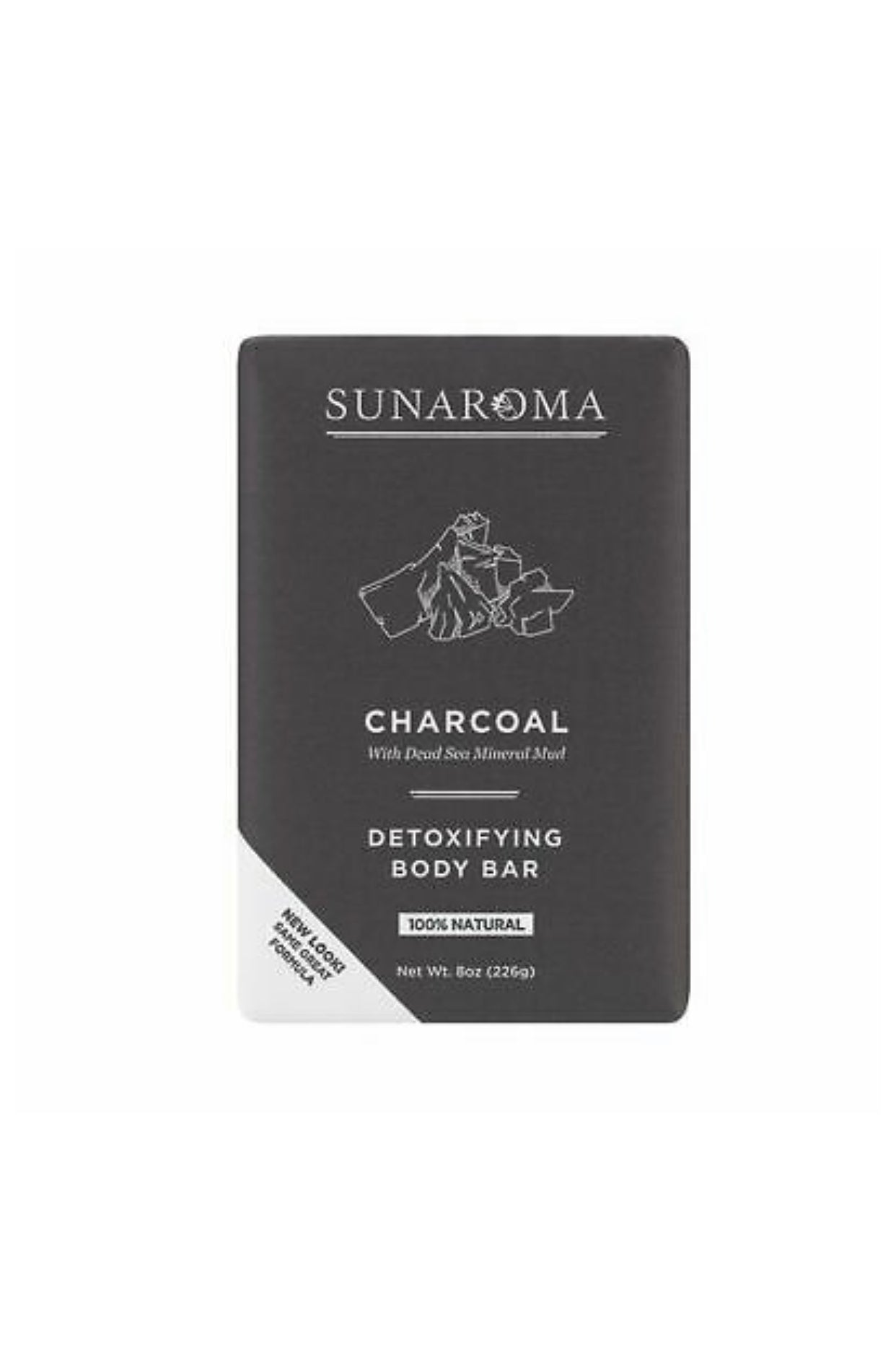 Sunaroma Soap Bar Charcoal Dead Sea Mineral Mud 8oz