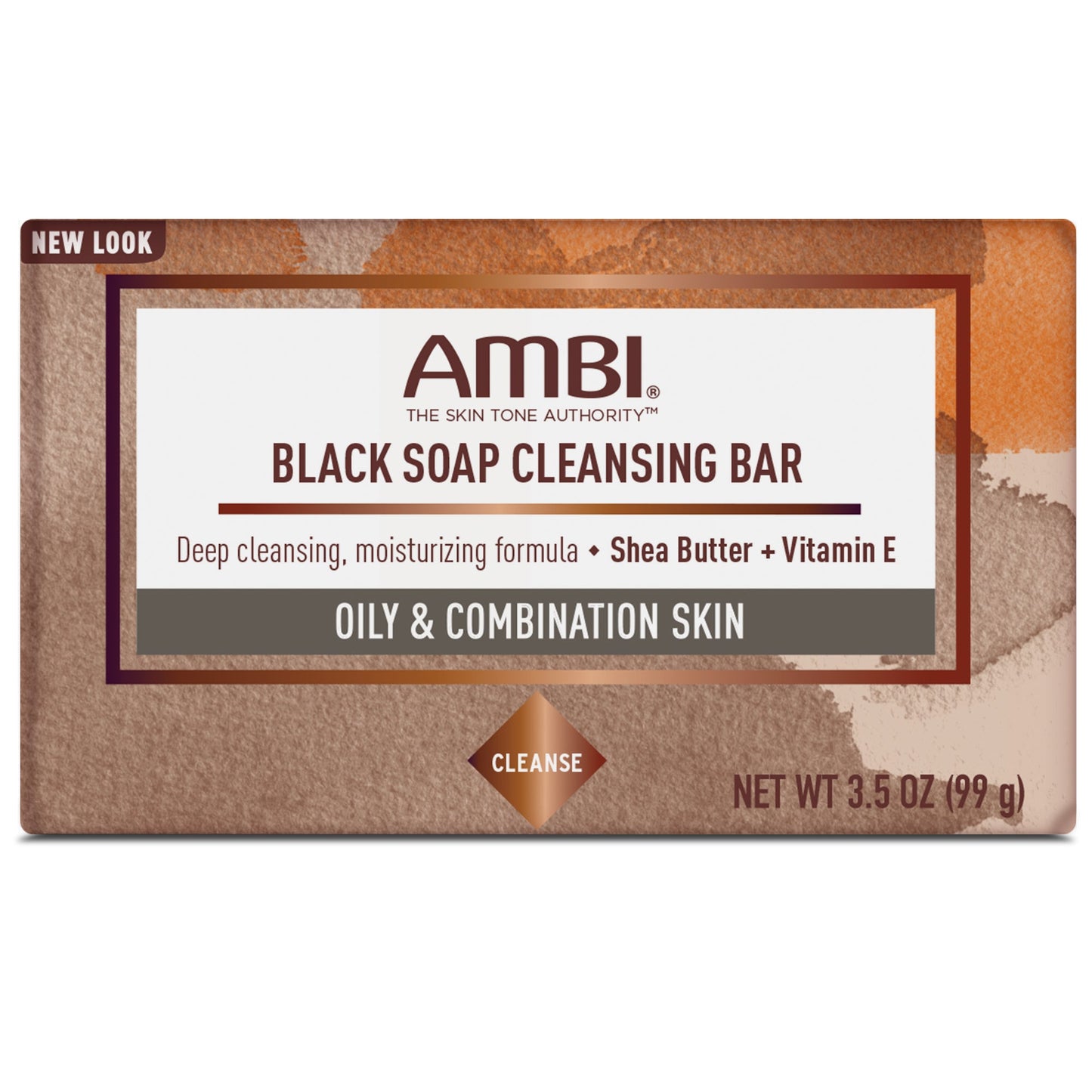 Ambi Cleansing Bar Soap Black With Shea Butter & Vit E 3.5oz