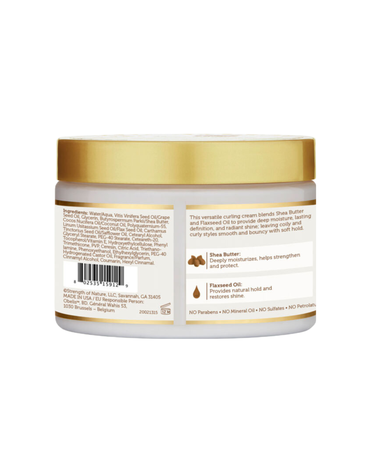 African Pride Curling Cream Shea Butter/Flaxseed Oil 12oz