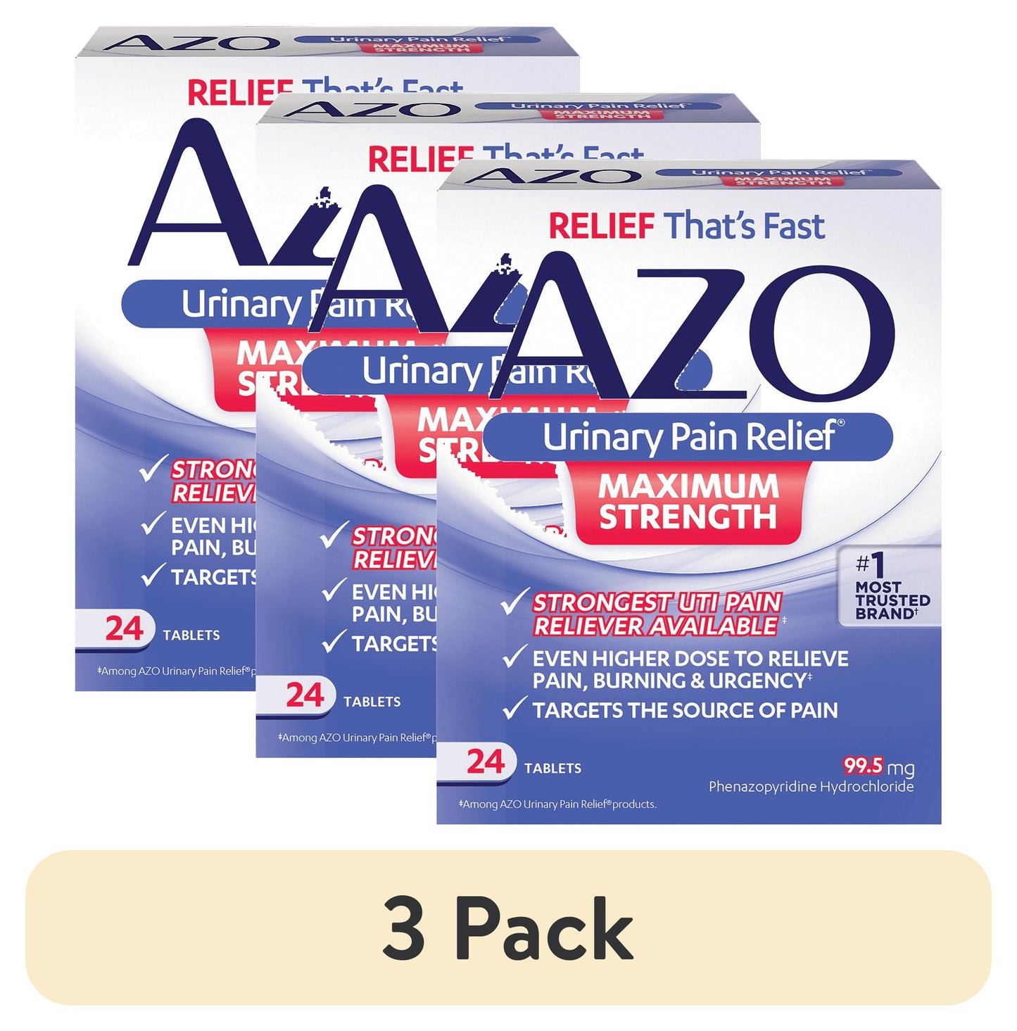 AZO DL UPR MAX CHUTE 24CT PW 12PC