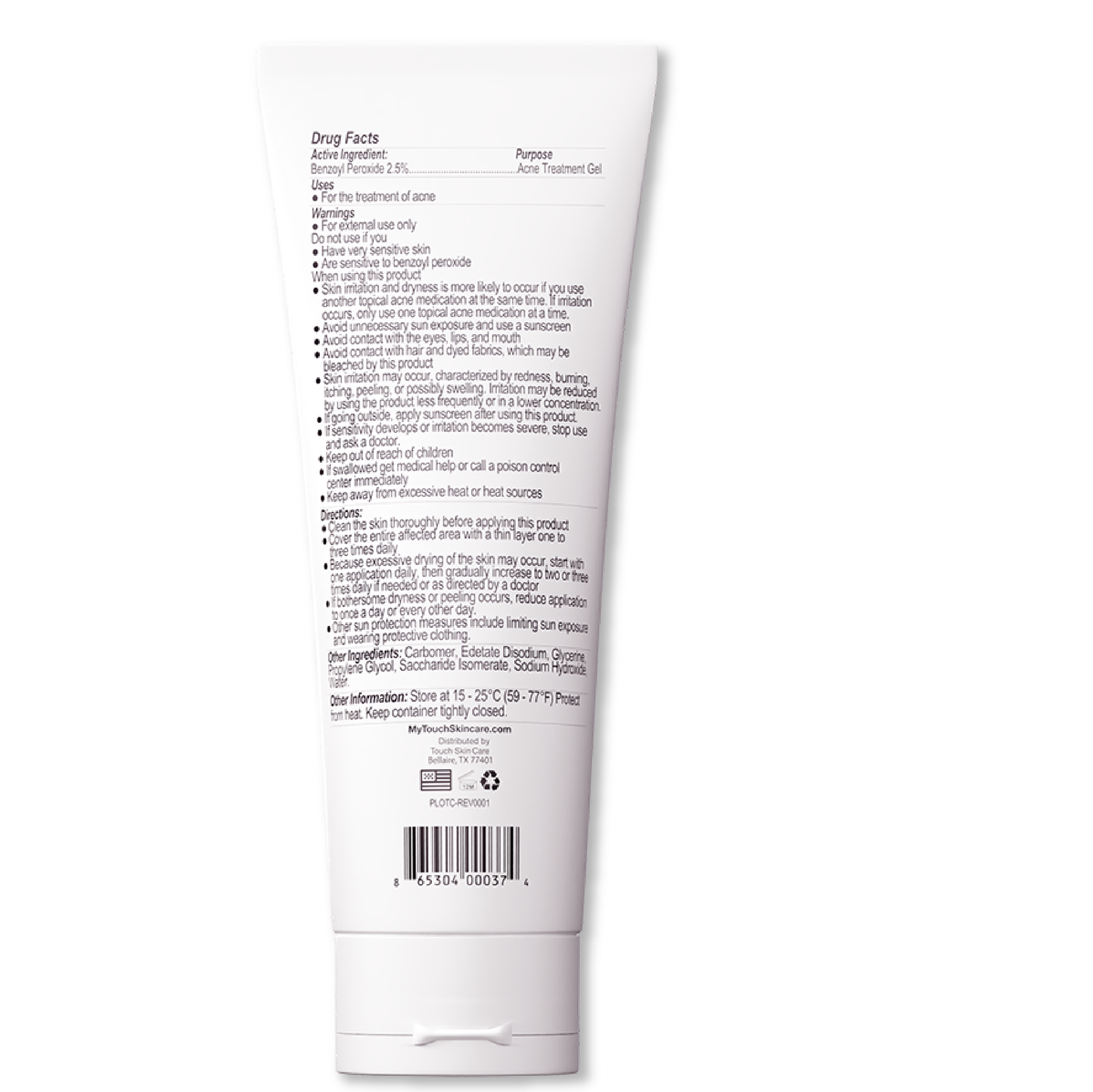 BENZOYL PEROXIDE 2.5% GEL 2.1 OZ