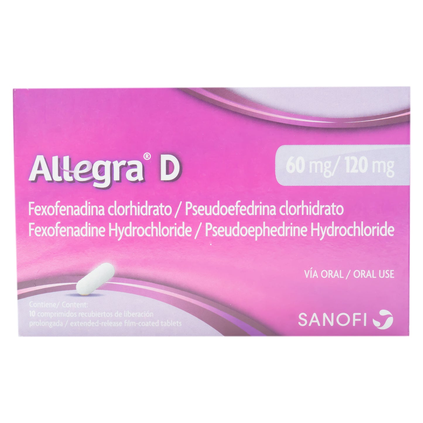 ALLEGRA D 12H TB120-60MG 10 ER ND