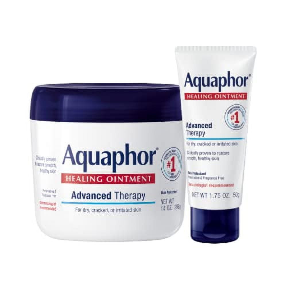 Aquaphor Healing Ointment To-Go Pack for Dry and Cracked Skin - Unscented, 2 count