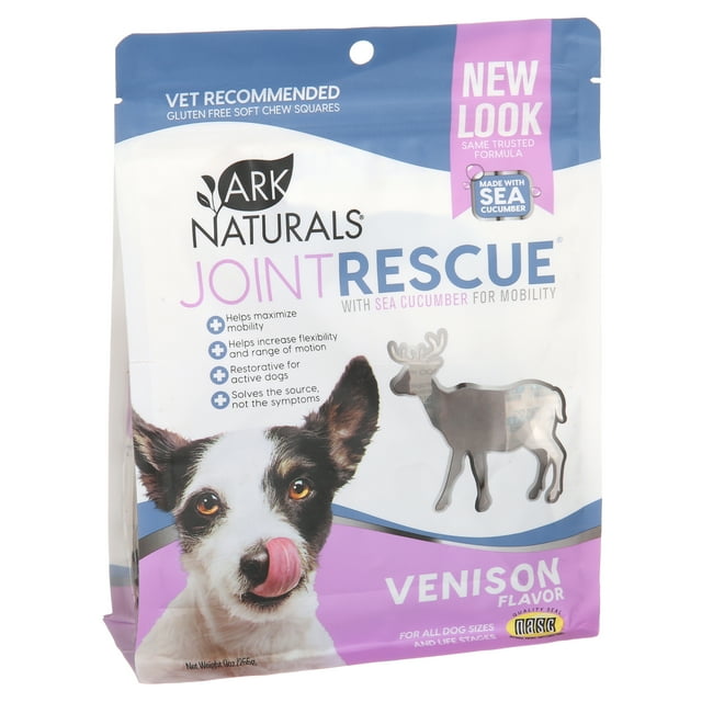 ARK NATURALS PET JERKY,VENISON,SEA MBL