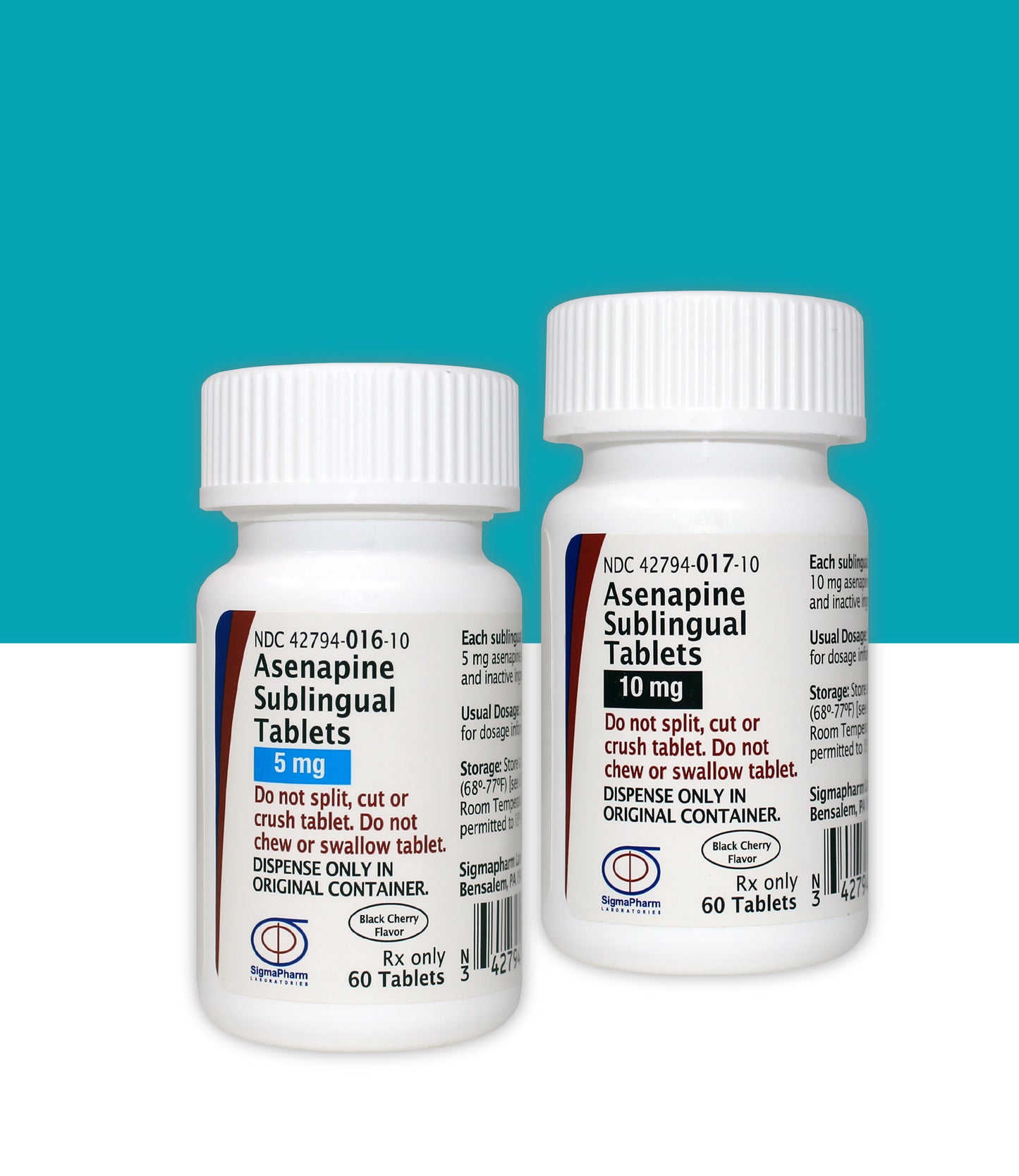 ASENAPINE TB 5MG 6X10UD SL BPK