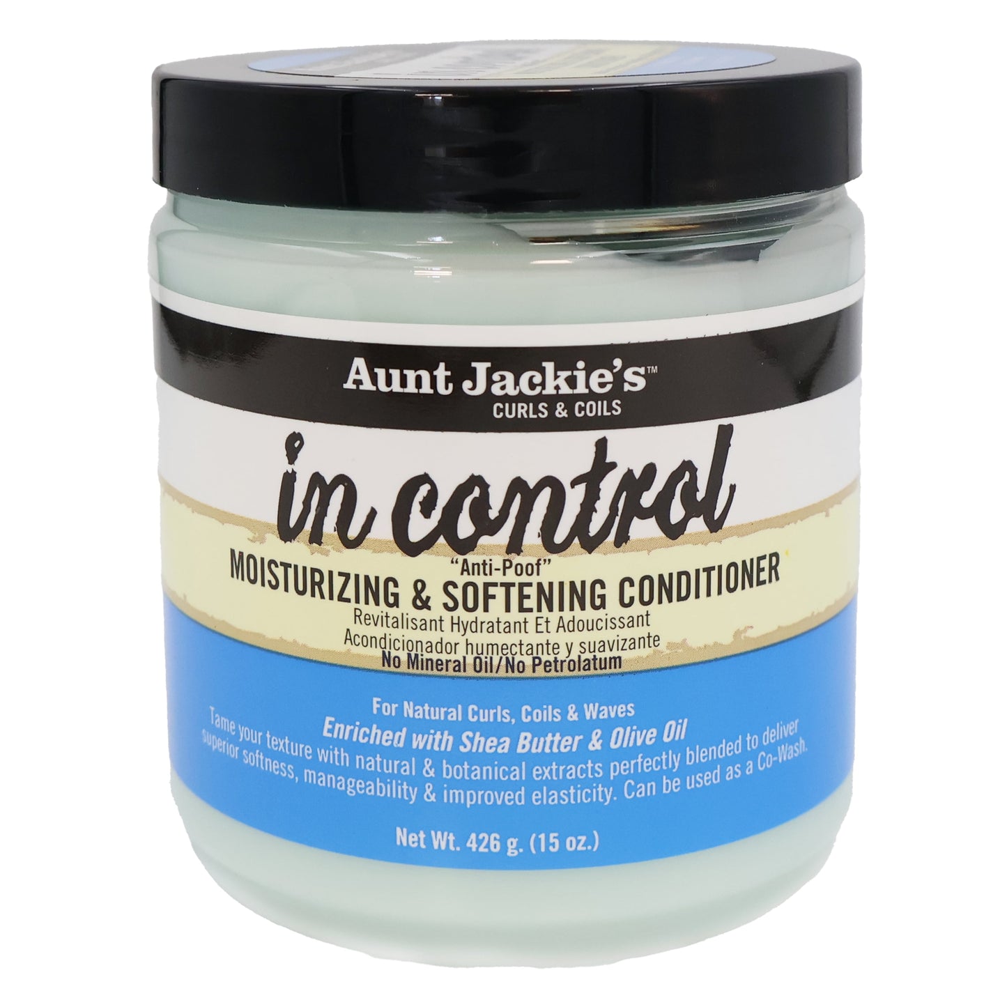 Aunt Jackies In Control Moist/ Soften Conditioner 15oz Jar
