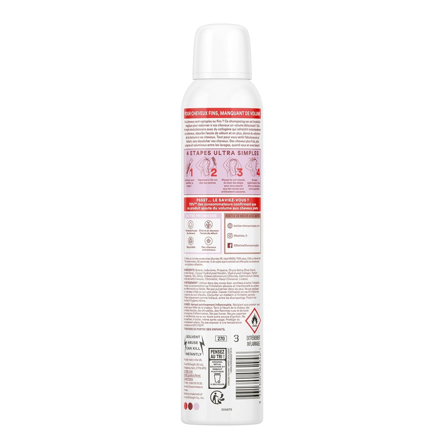 BATISTE VOLUME AR 3.81OZ DRY SH