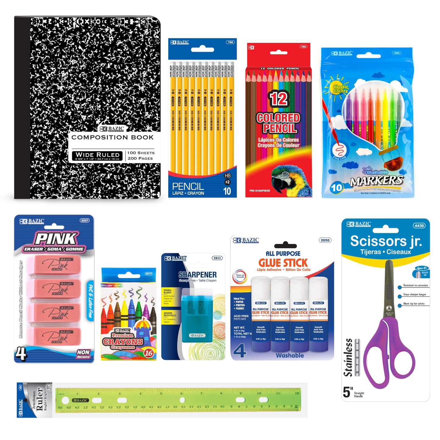 BiC School Supply Essential Bundle, 5 count