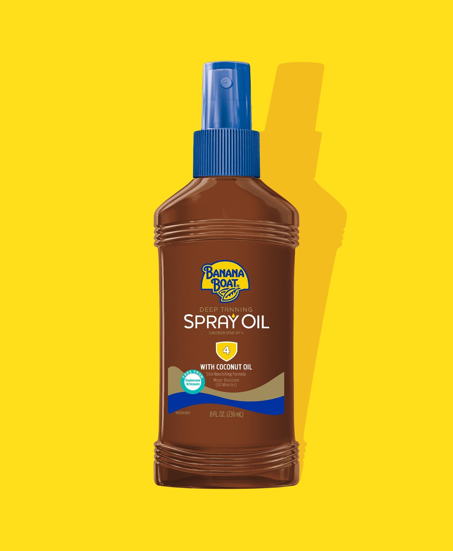 Banana Boat Deep Tanning Spray Oil 8oz Spf#4 Coconut Oil