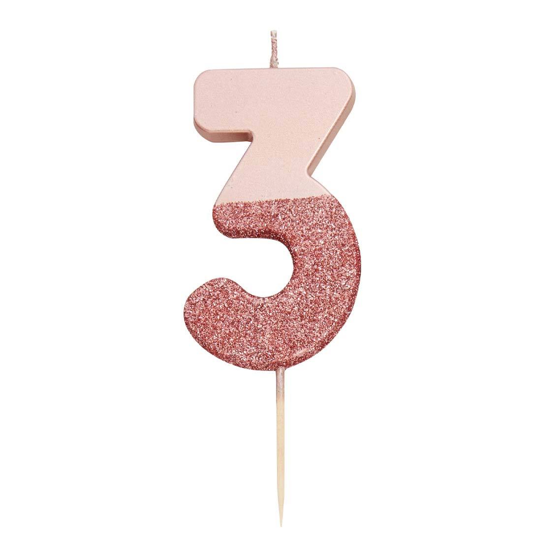 CANDLE DLX NUMERL BDAY #3