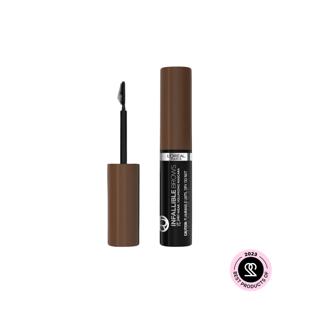 L'ORÉAL PARIS Infallible Volumizing 24H Wear Brow Mascara, 008 Light Blonde, 0.13 fl oz