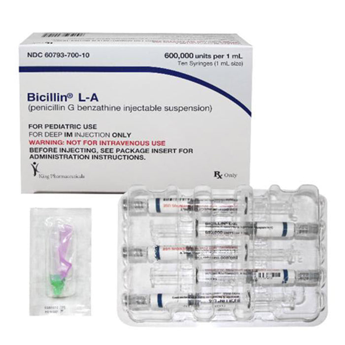 BICILLIN L-A SY 2.4MMU 10X4ML 18G