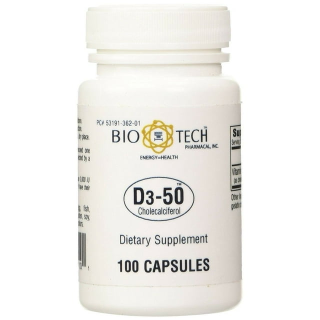 VIT D3 50000 IU CAPS 100CT BIO-TECH