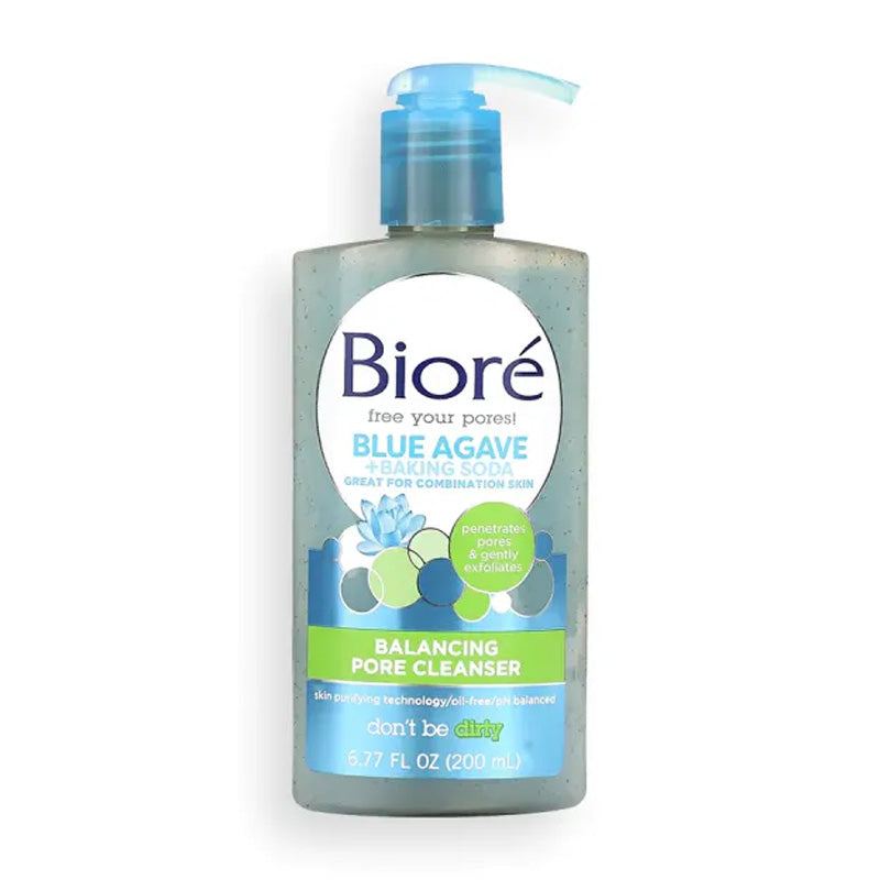 Biore Blue Agave + Baking Soda Cleanser 6.77oz Pump