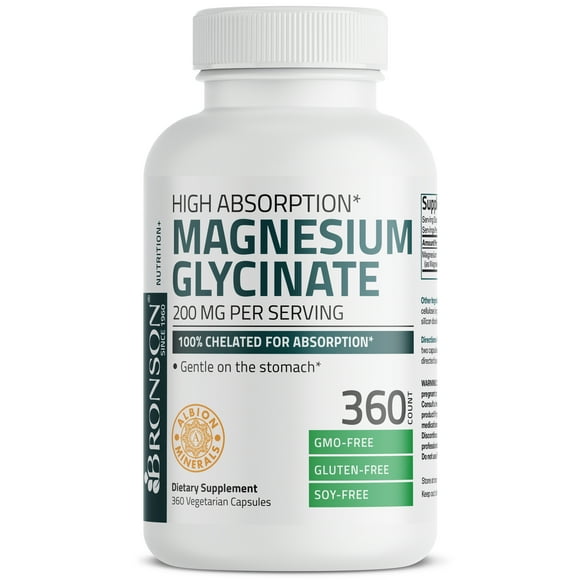 MAGNESIUM GLYCINATE 200MG CAP 90CT 21STC