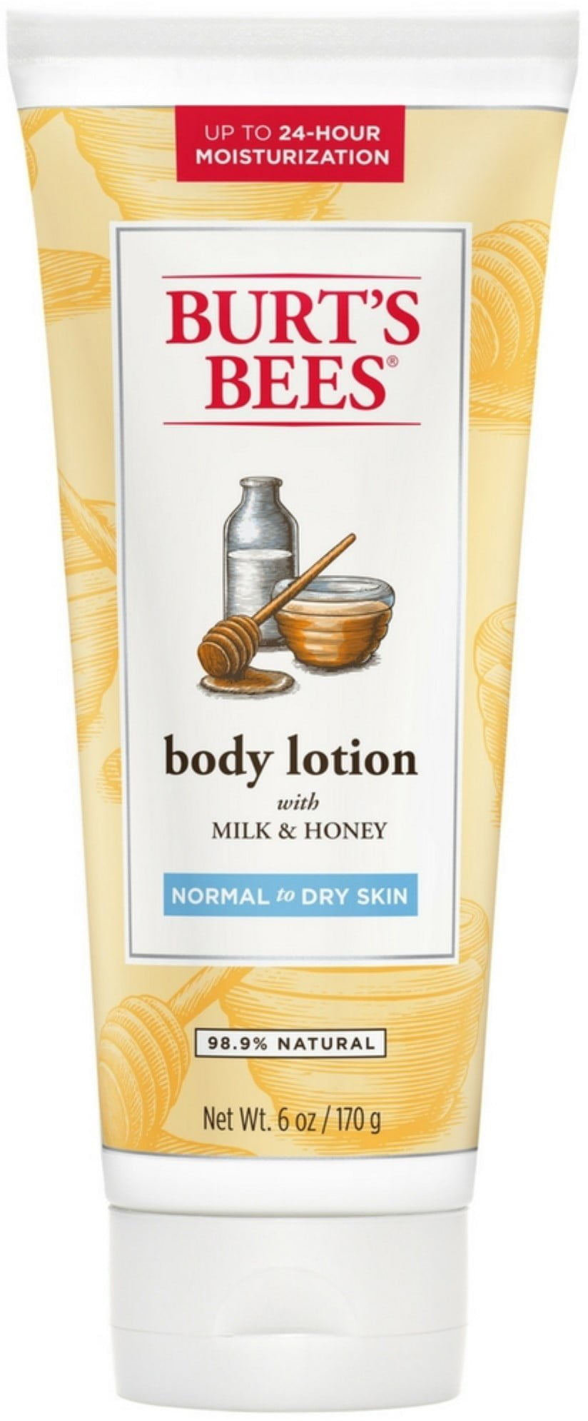 Burt's Bees Naturally Nourishing Milk & Honey Body Lotion, 12 oz