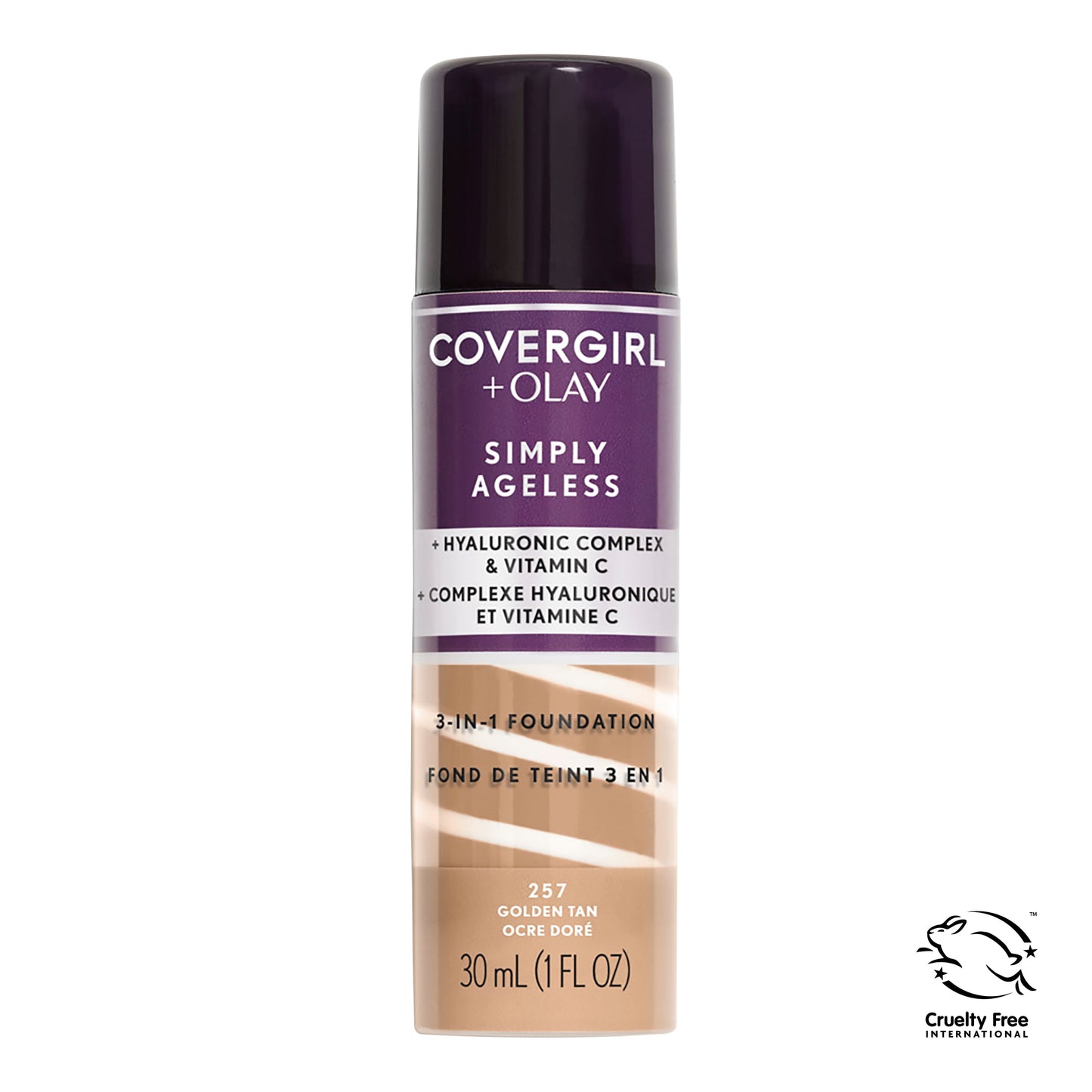 COVERGIRL + Olay Simply Ageless 3-in-1 Liquid Foundation - 257 Golden Tan