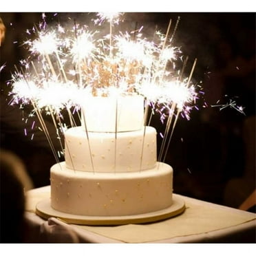 Unique Silver Sparkler Birthday Candles - Number 3