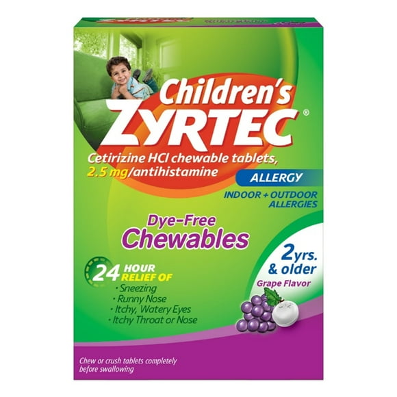 ZYRTEC CW 2.5MG 12CHD ODT 24H GRP