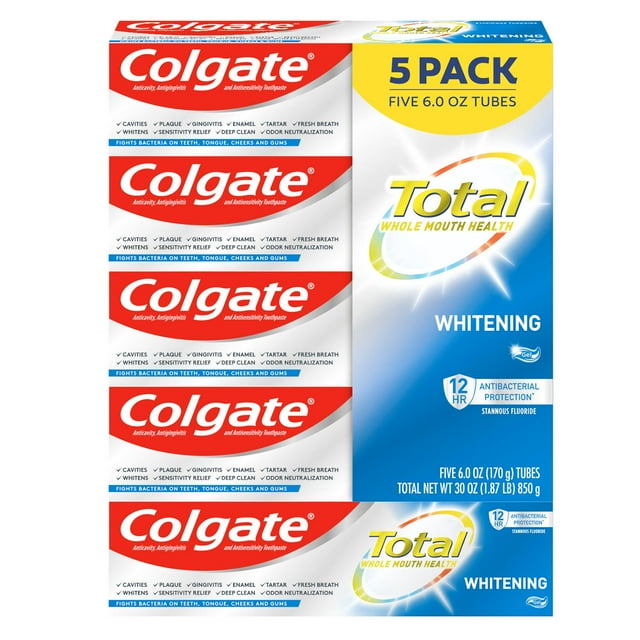 COLGATE TOTAL WHITENING GEL T/P 5.1OZ