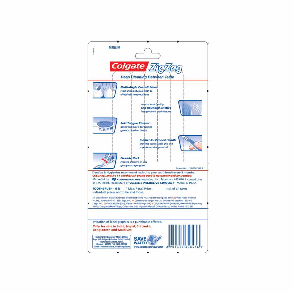 COLGATE T/B WAVE ZIG-ZAG F/H/SOFT