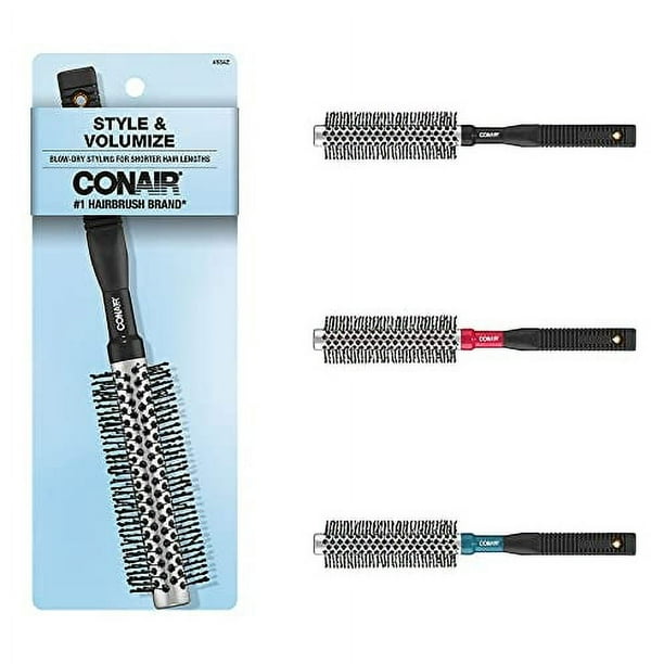CONAIR Gelgrips Small Round Vented Metal Hair Brush - Assorted