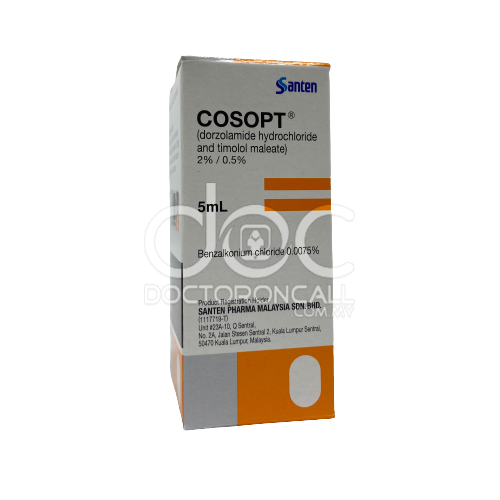 COSOPT PF DR 2-0.5% 60X0.2ML
