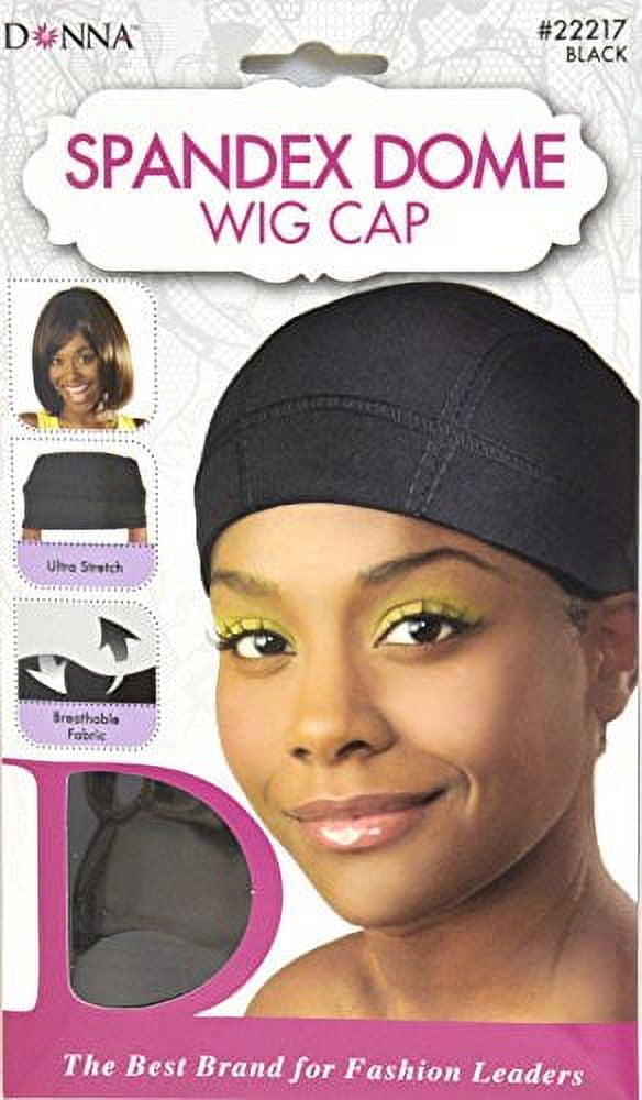 DONNA ARGAN SPANDX DOME WIG BLK
