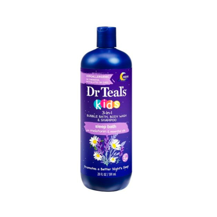 Dr Teals Kids 3-In-1 Shampoo/ Bath/Body Wash Oat + Milk 20oz