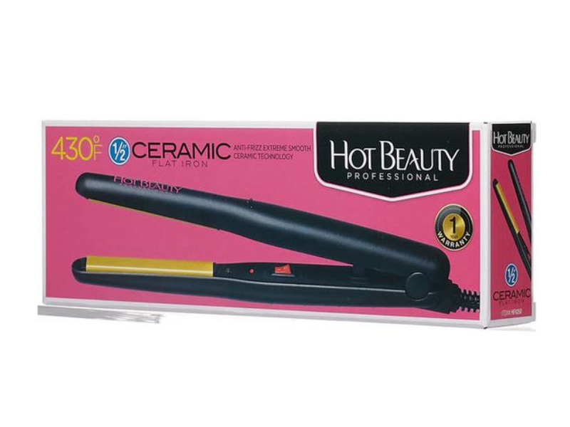 Hot Beauty Flat Irons Combo 2-In-1 Value Pk 0.5Inch/1Inch