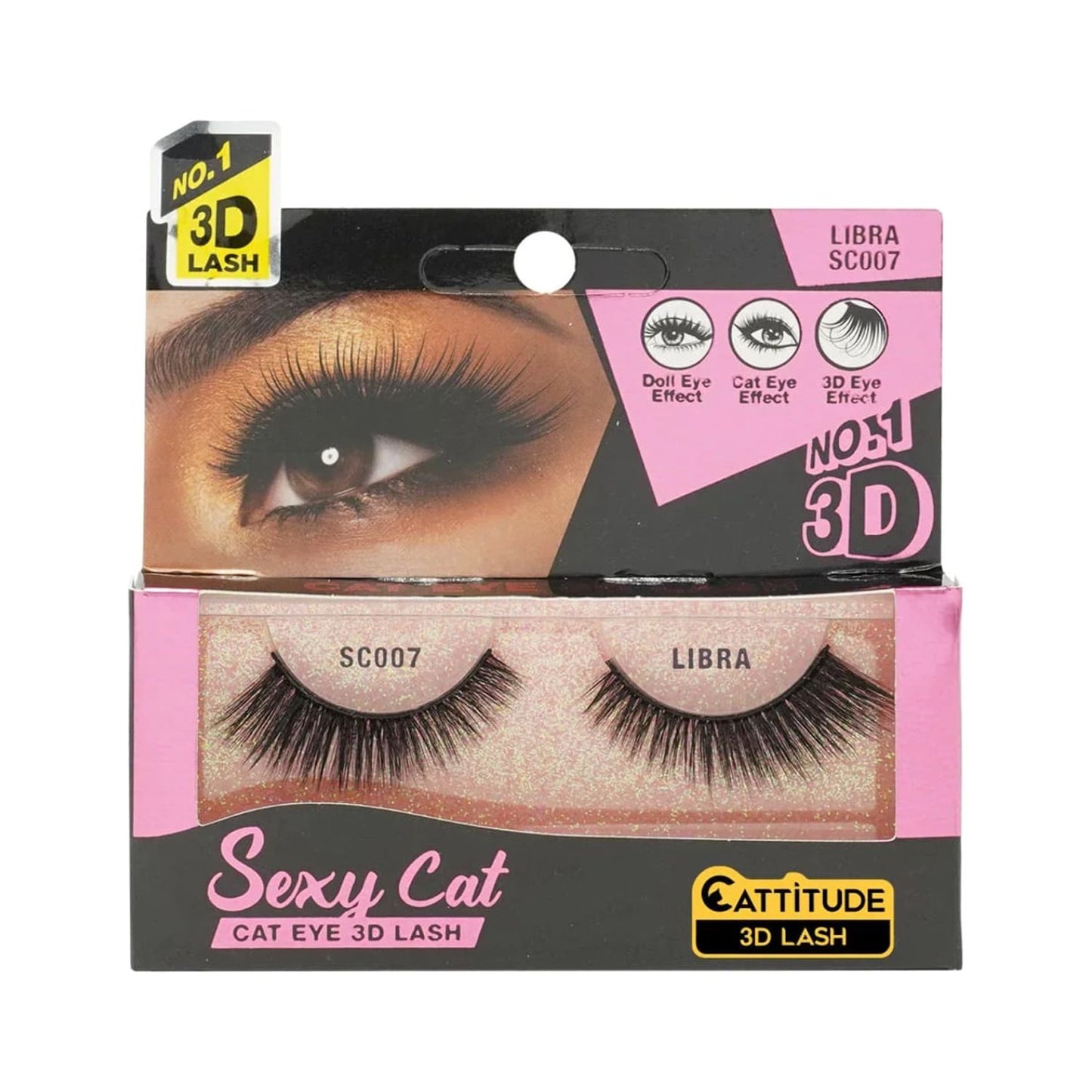 EBIN NEW YORK Cattitude Wild Cat 3D Lashes - Cleo