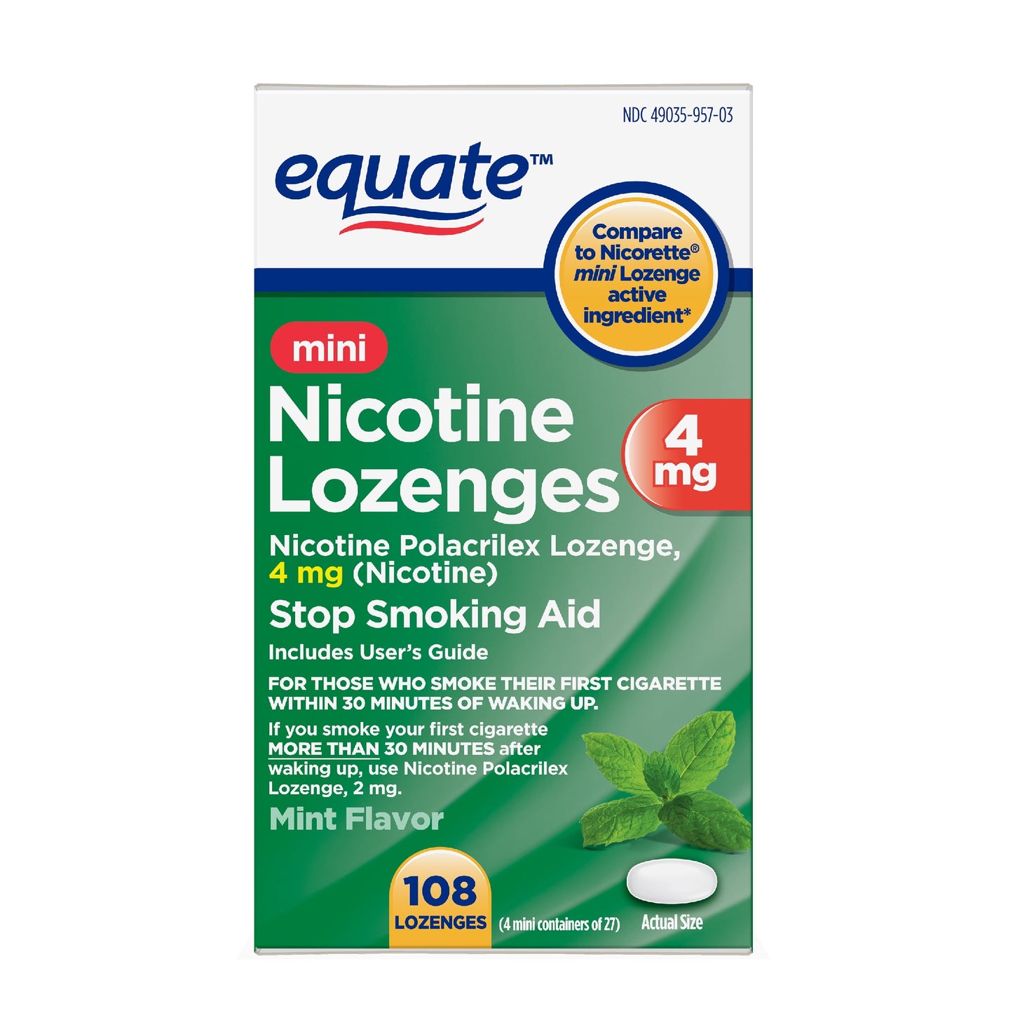 GNP NICOTINE 4 MG MINT LOZ 20CT