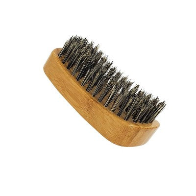 BASS Brushes The Beard Brush Natural Boar Bristles With Contoured Premium Bamboo Handle