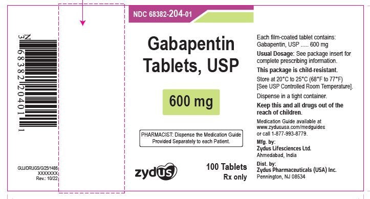 GABAPENTIN TB 600MG 500