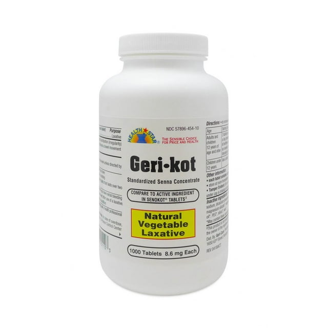 GERI-KOT SENNA LAX 8.6MG TAB 100 GCP