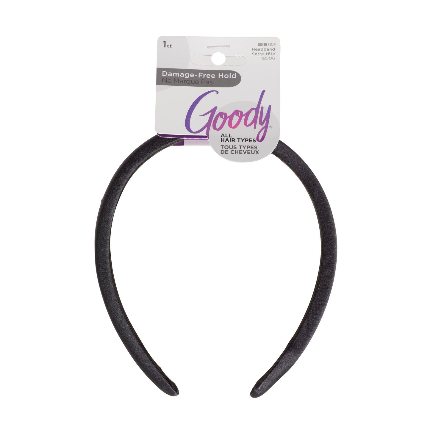 Goody Ouchless Hold Soft Padded Headband - Black
