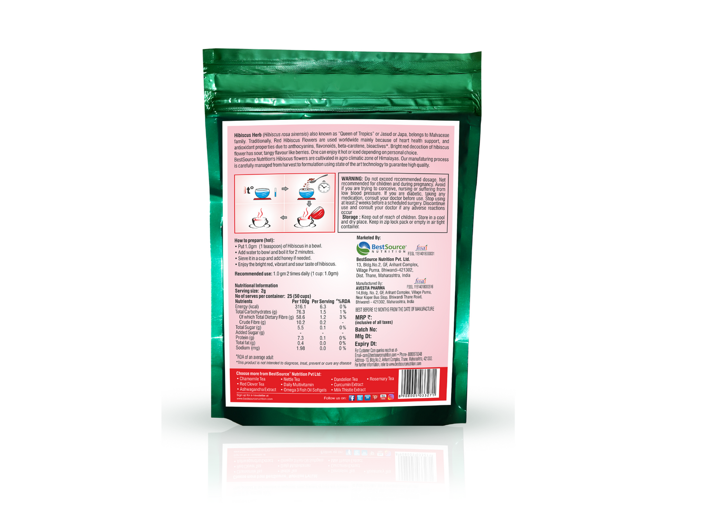BIO NUTRITION TEA,HIBISCUS