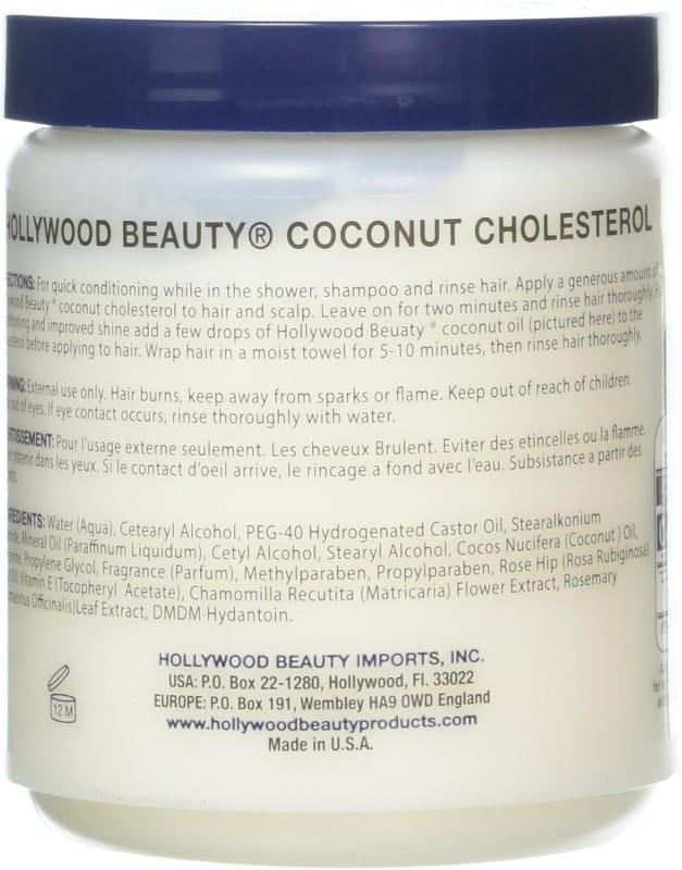 Hollywood Beauty Coconut Cholesterol Hair Creme 20oz
