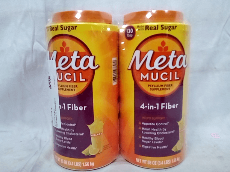 METAMUCIL 4IN1 FIBER S/F LMND PWD 14.7OZ