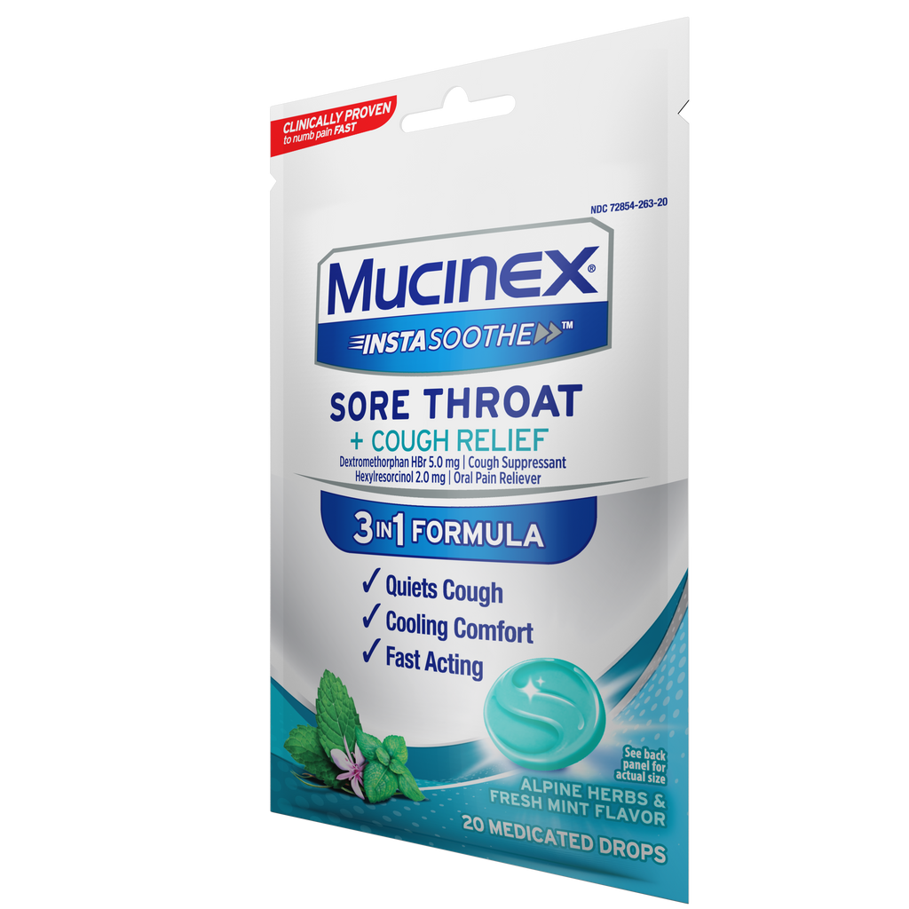 MUCINEX SORE THROAT LZ 20 F/M