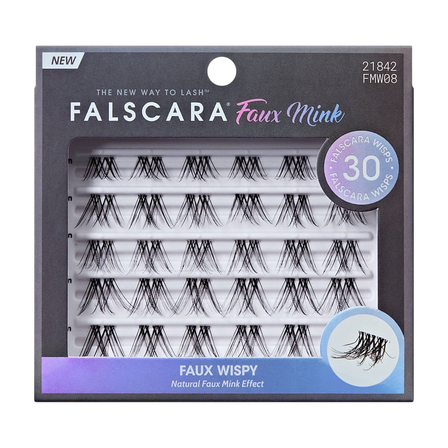 KISS FALSCARA Multipack 3D Lash Extension Effect - Faux Mink Wisps, 24 count