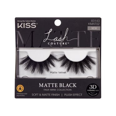 KISS Lash Couture Multipack Faux Mink, Little Black Dress, 4 pairs